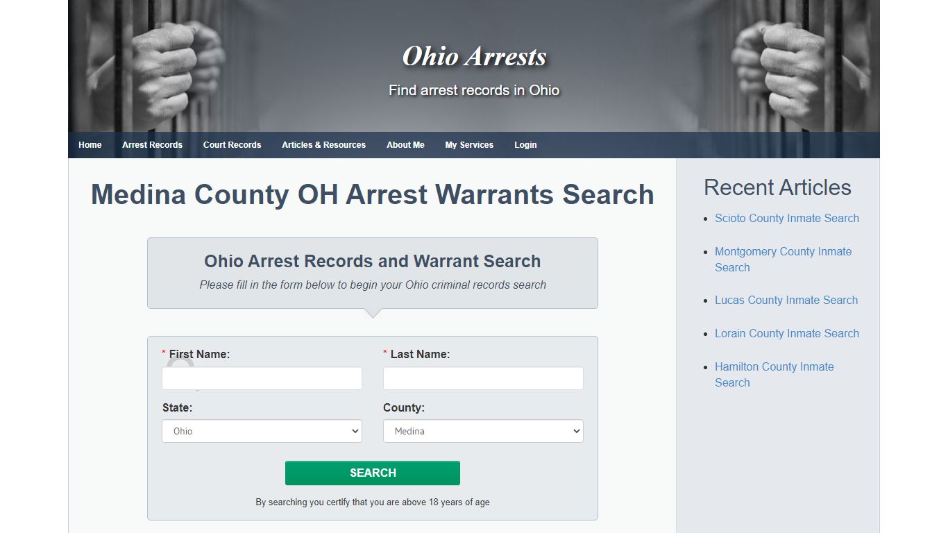 Medina County OH Arrest Warrants Search - Ohio Arrests